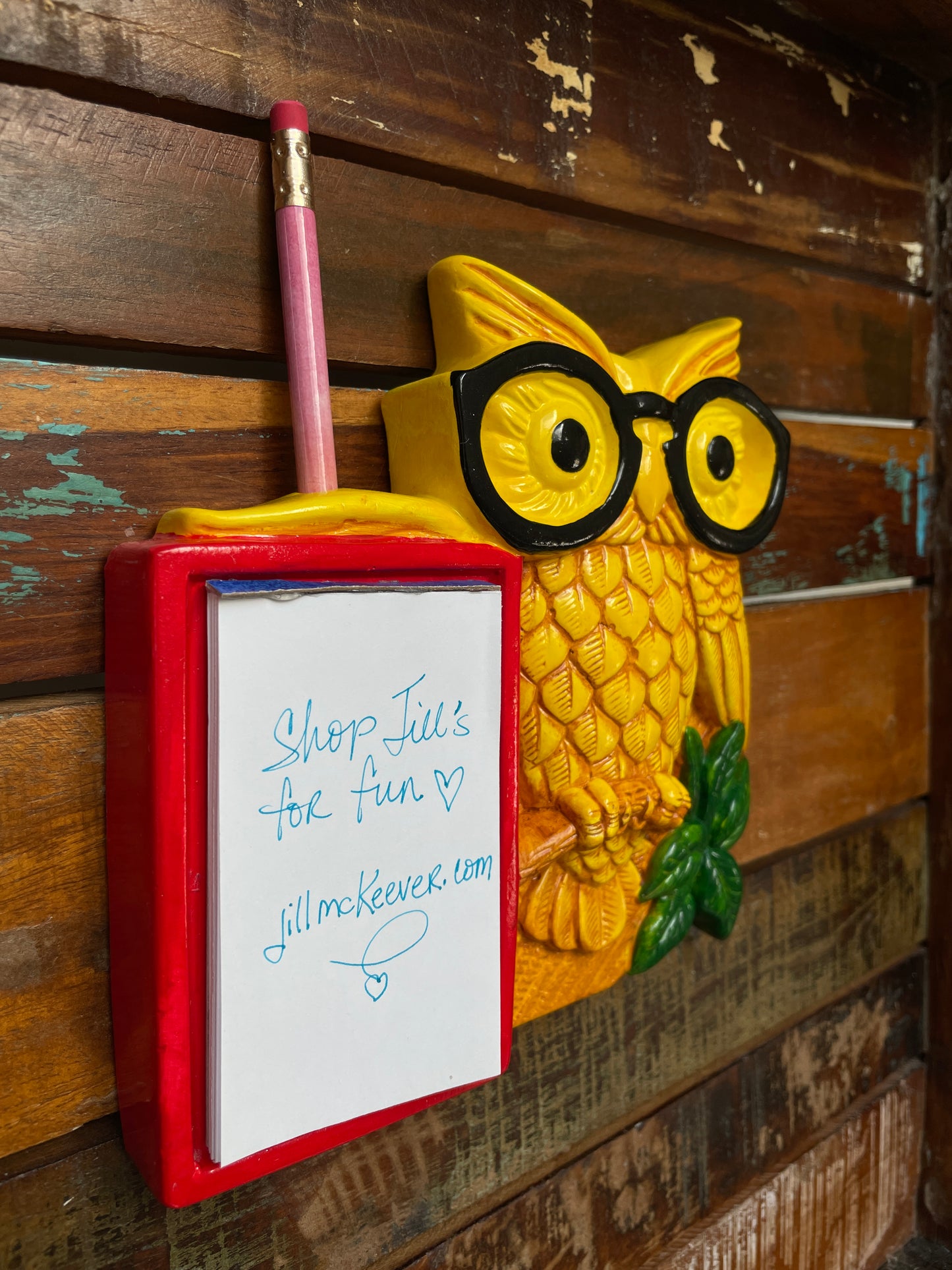 Wise Owl Memo & Pencil Holder