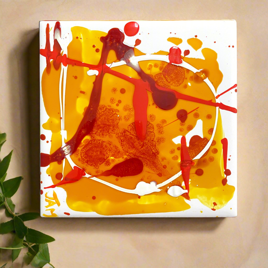 Ceramic Art Tile Abstract