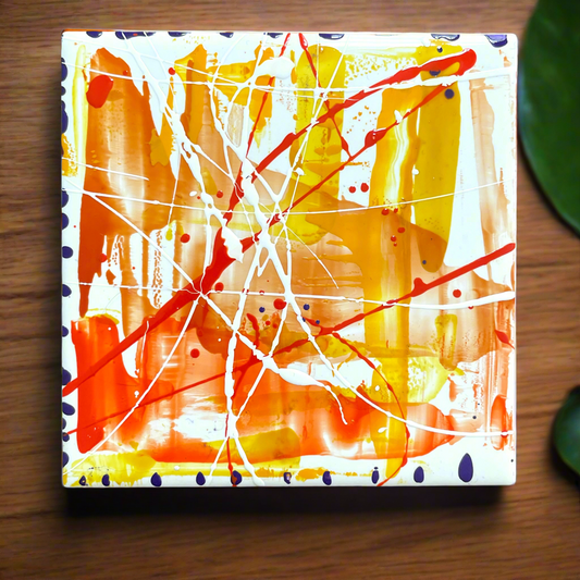 Ceramic Art Tile Abstract
