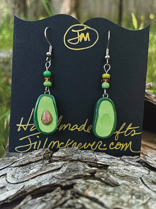 Avocado Dangle Earrings