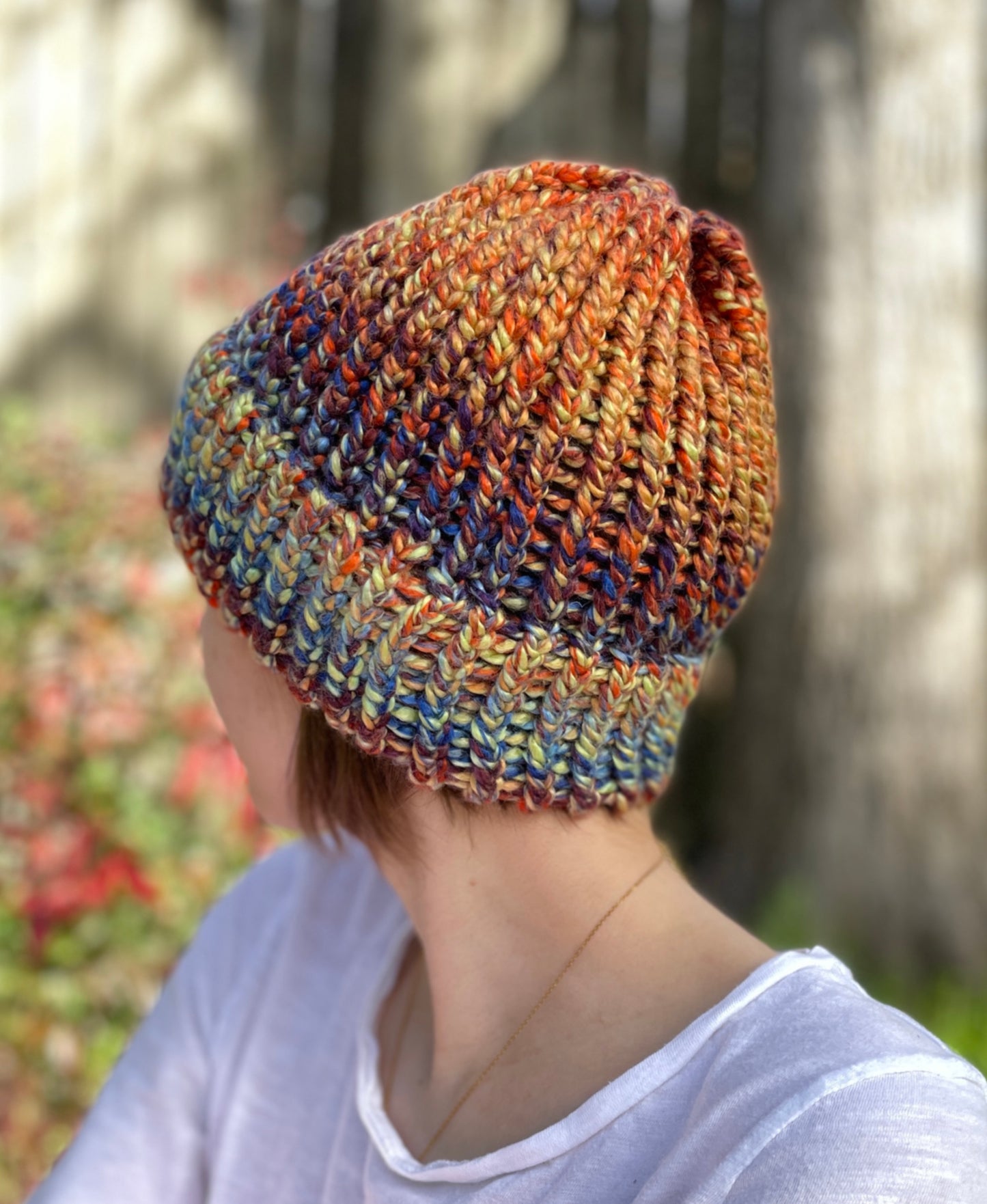 Small sunset beanie