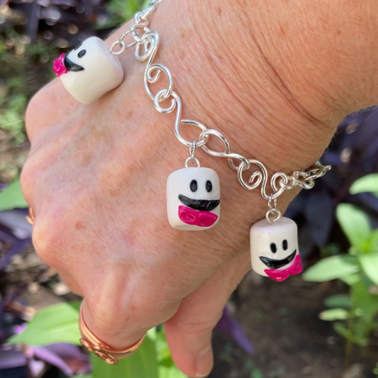 Marshmallow Bracelet, Handcrafted