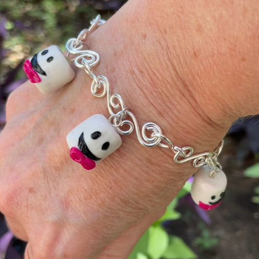 Marshmallow Bracelet, Handcrafted
