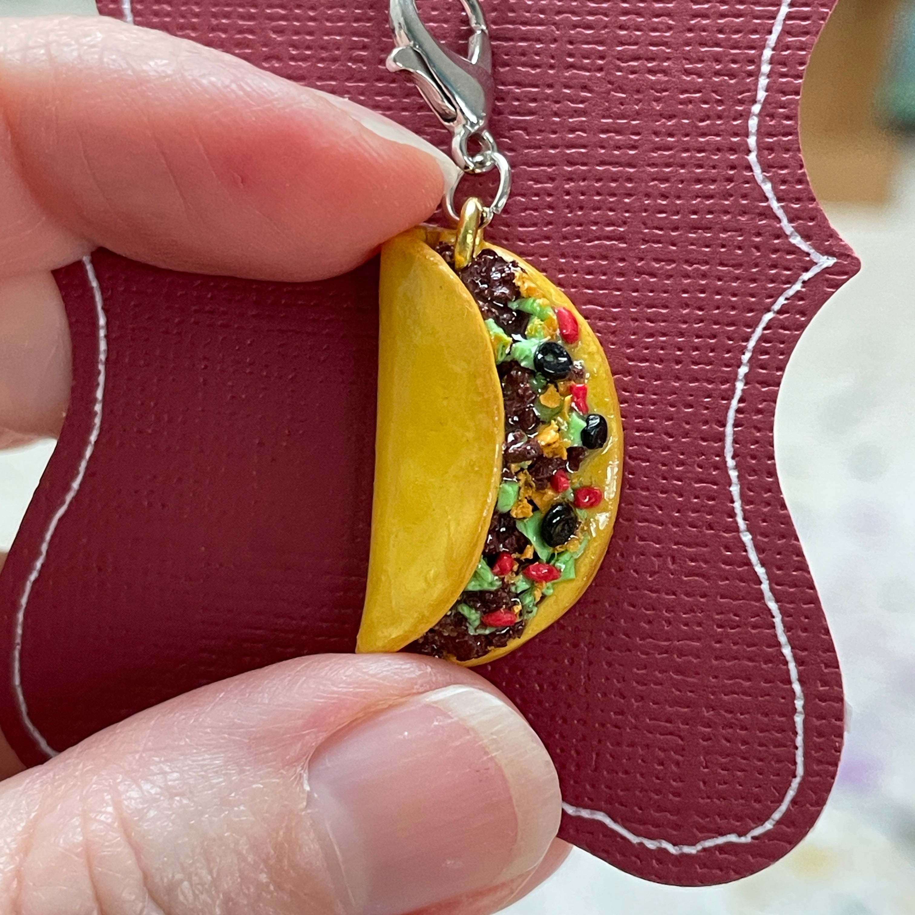Hand Sculpted Taco Earrings