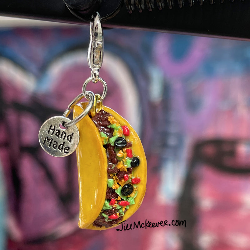 Hand Sculpted Taco Earrings