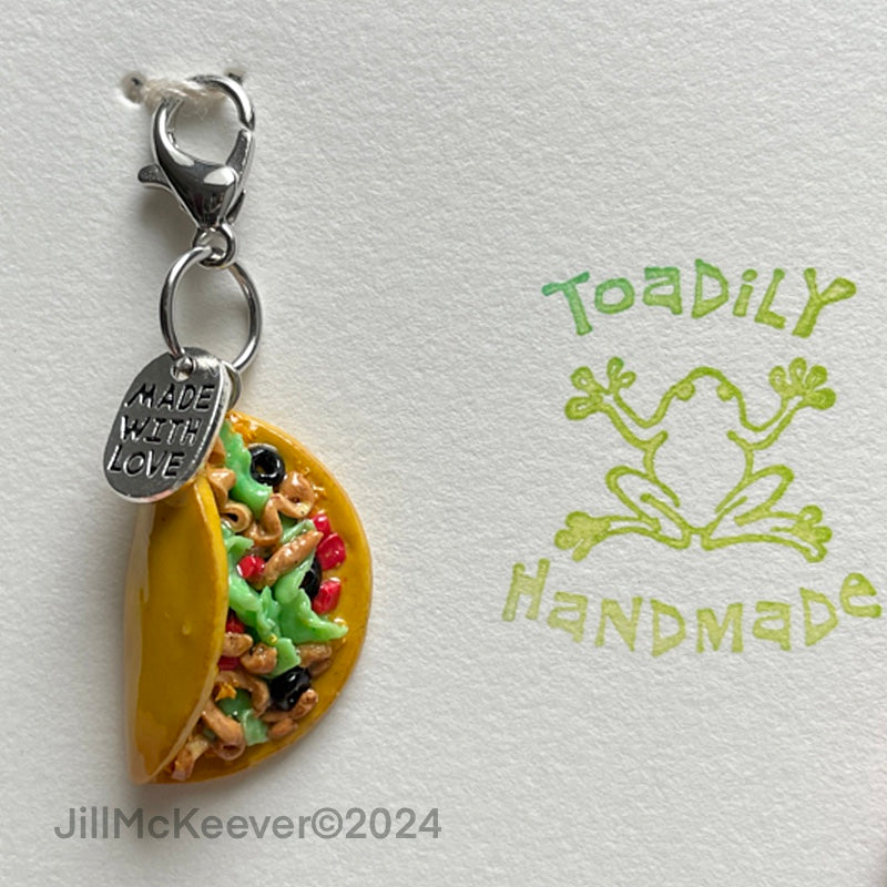 Hand Sculpted Taco Earrings