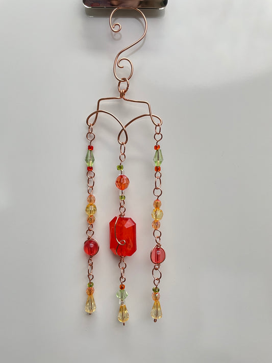 Joy Catcher w Repurposed Retro Costume Beads