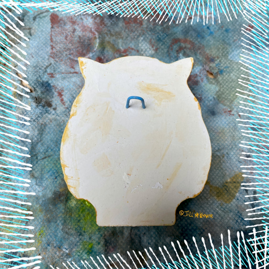 SLAPHAPPY PAINTING - Plaster Owl Set of 3, Wall Decor