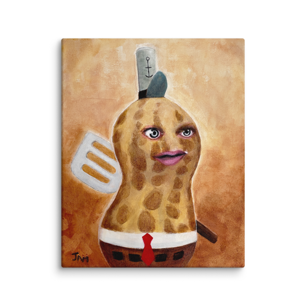 Peanut Choking on a Big Mac by Jill McKeever