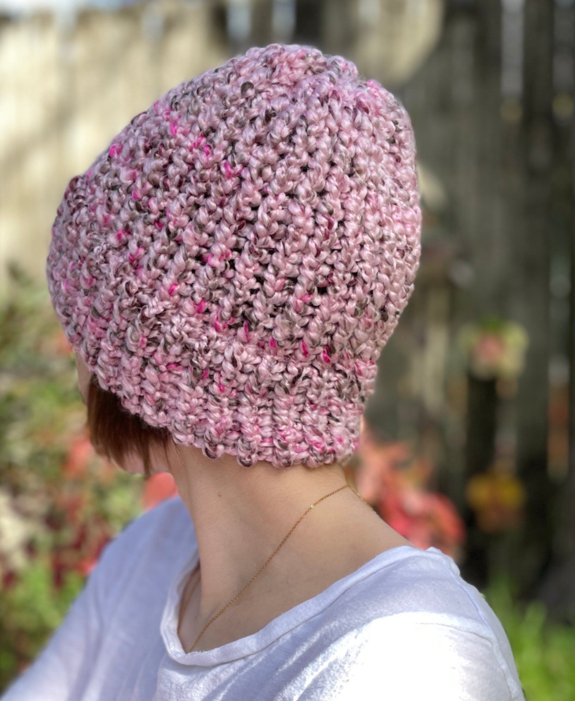 Small pink beanie