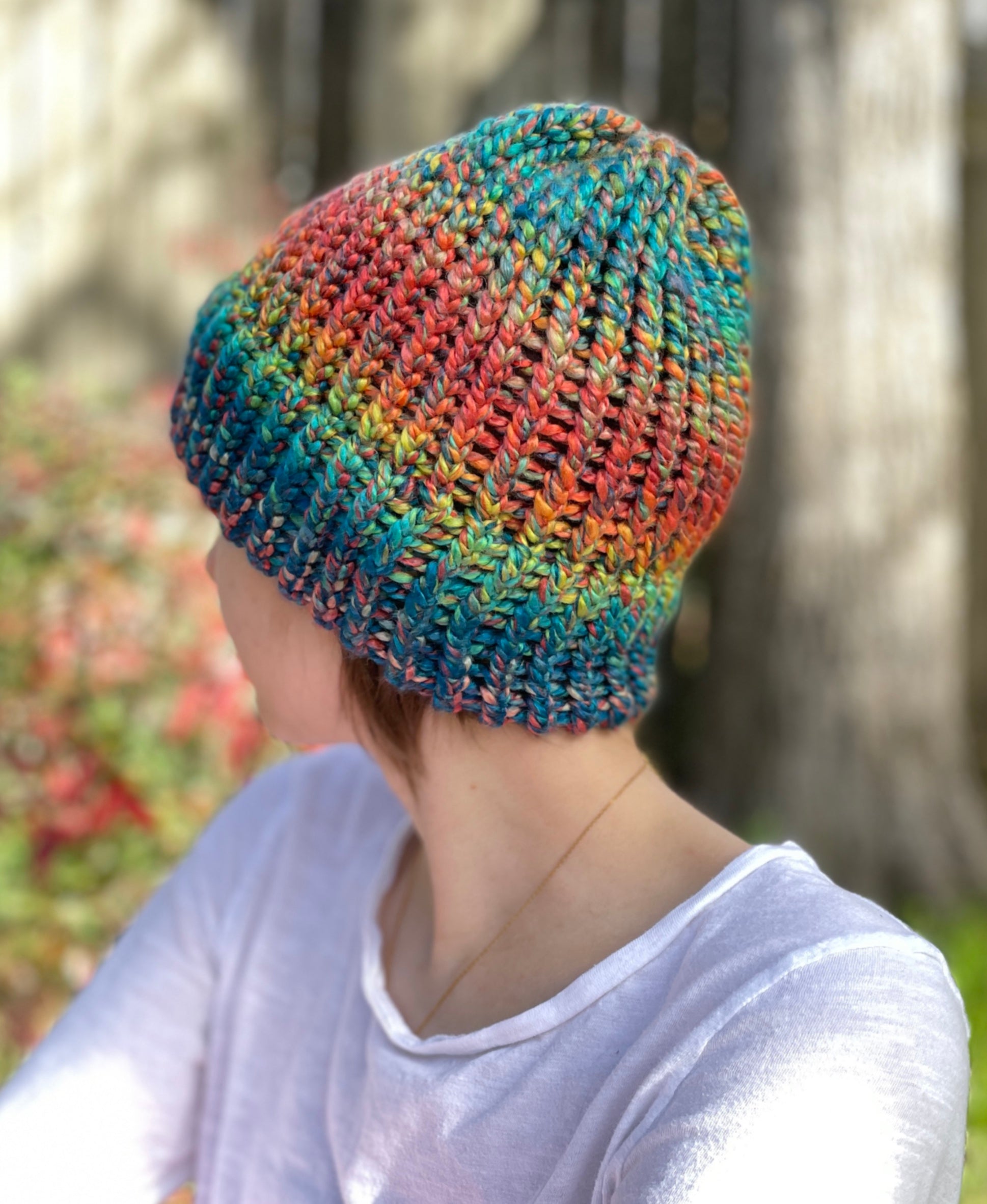Small rainbow beanie
