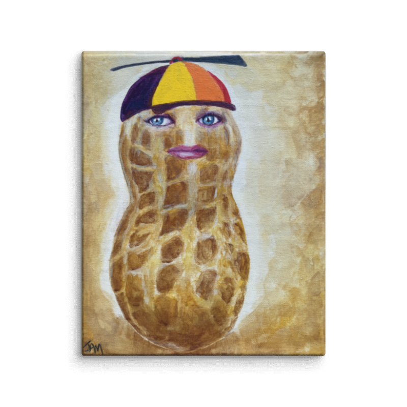 Burnt Peanut Fan Art 8x10 Canvas Print from Jill McKeever Original Fan Art Painting