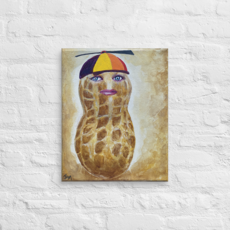 Burnt Peanut Fan Art 8x10 Canvas Print from Jill McKeever Original Fan Art Painting