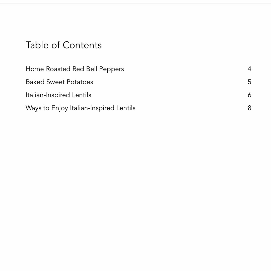 Italian-Inspired Lentils with Bonus Recipes