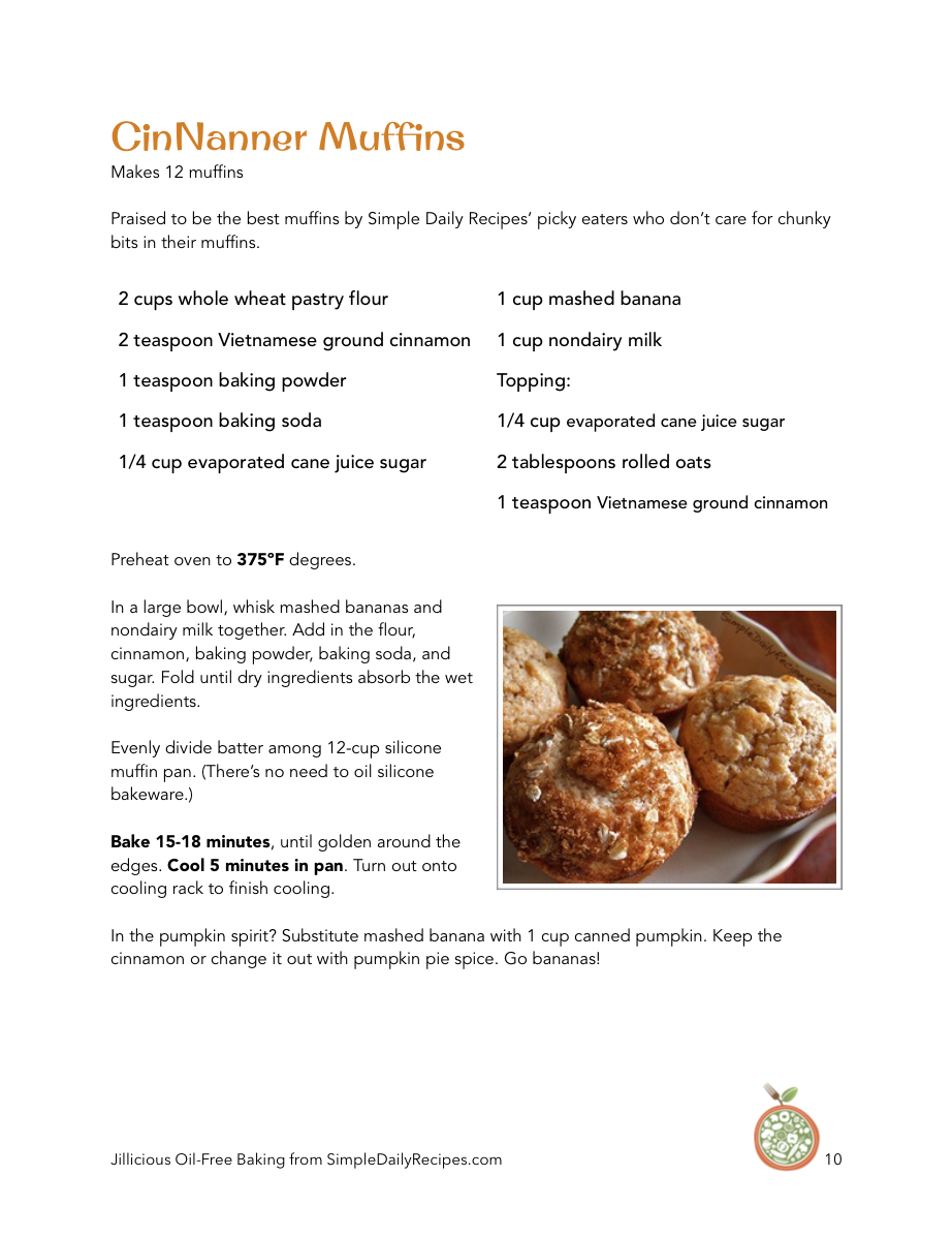 Jillicious Oil-Free Baking, PDF Download