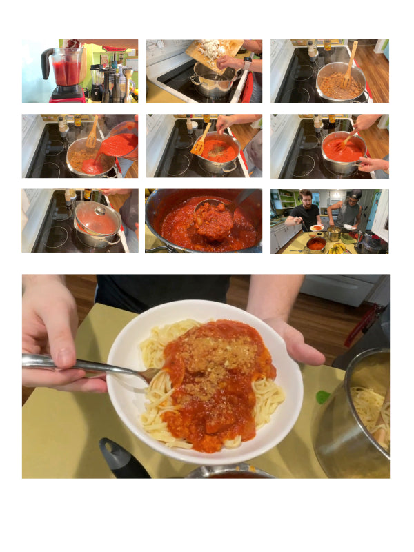 Jill's Beyond Sausage Pasta Sauce and Pretend Parmesan Recipe